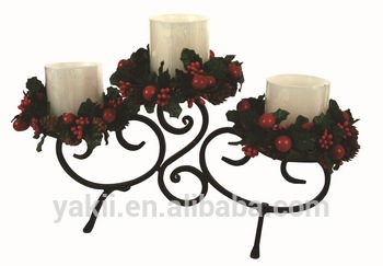 Flameless LED Wax Candle with Crown CA8191