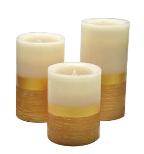 MetallicColored LED Wax Candle CA8130B